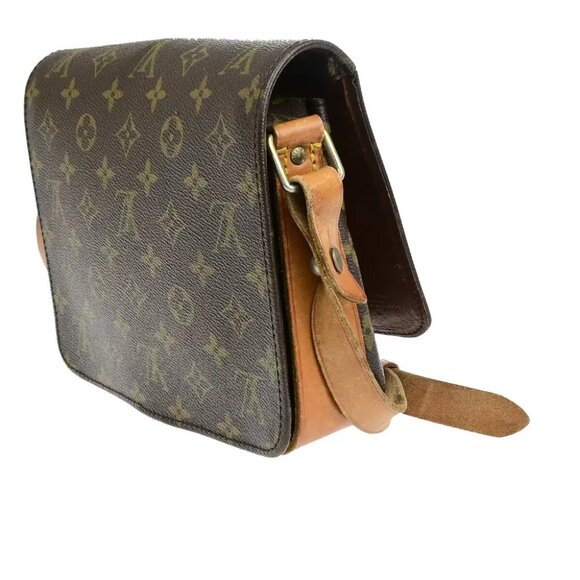 LOUIS VUITTON Cartouchiere MM Shoulder Bag Monogram Leather Brown M51253 69EC183 - Picture 10 of 16